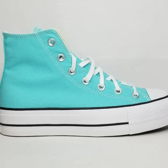 Converse CTAS Lift Hi Tops Brand New Women Size 8 Cyan A07570F NWT - Picture 3 of 7